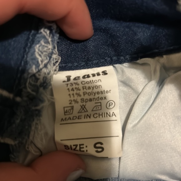 Patchwork multi colored jeans - Picture 3 of 3